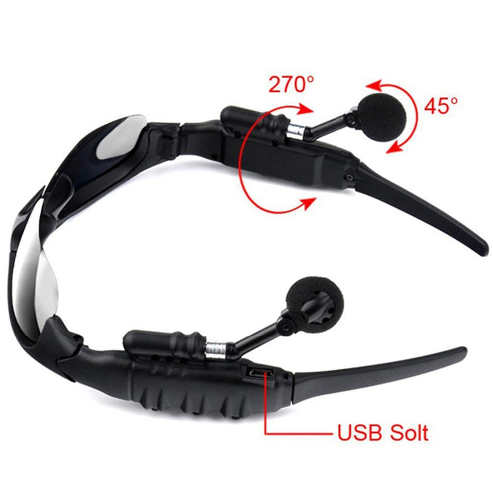LENTES DE SOL CON AUDIFONOS  BLUETOOTH INALAMBRICO + ESTUCHE