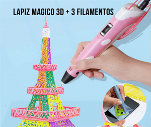 LAPIZ MAGICO 3D + 3 FILAMENTOS | ENVIO GRATIS A TODOEL PERU